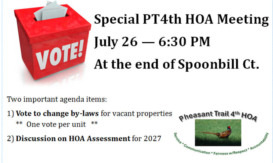 July special meeting